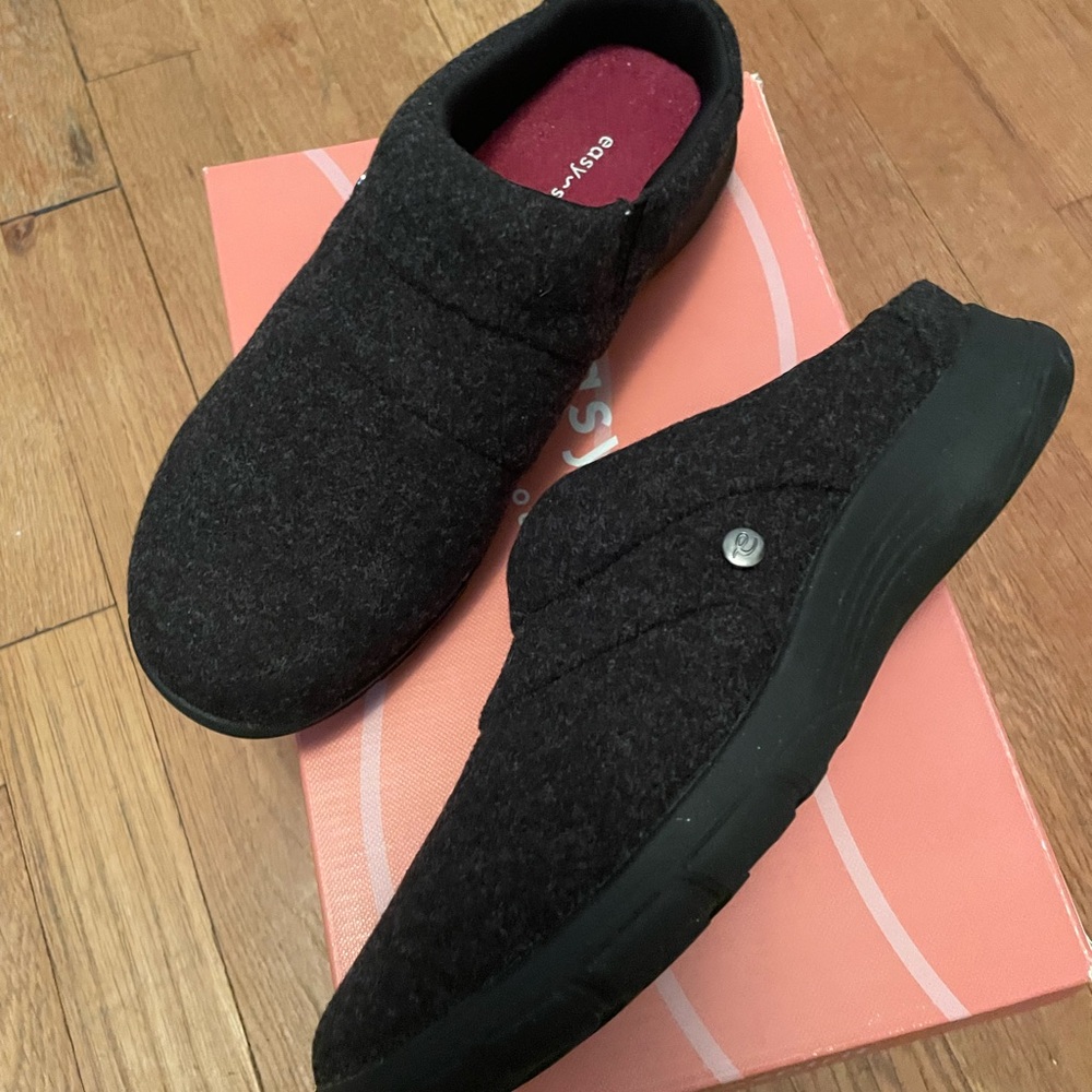 Easy Spirit Charcoal Black Cherre 2 Mules